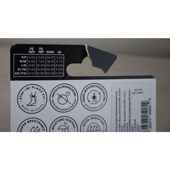 SmartWool Women Sz M Gray Castle Peak Pattern Hike Light Cushion Mid Crew Socks - Picture 4 of 6